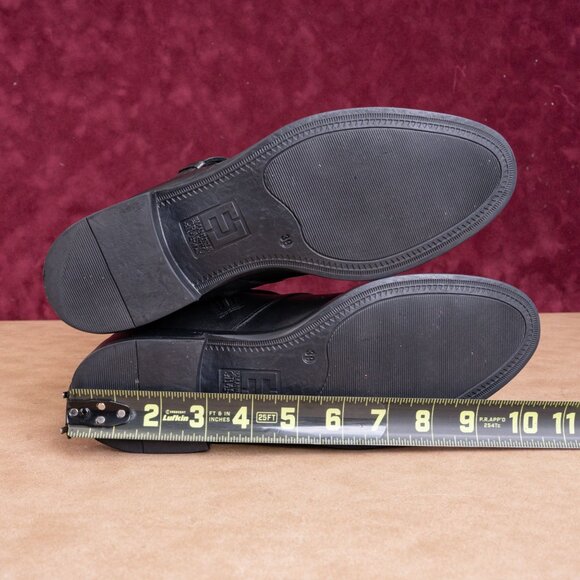 Emanuele Crasto Wmn Black Italian Leather Strap Buckle Zip Ankle Boots 9US EUR39 - Picture 5 of 8